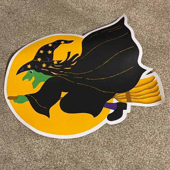 Halloween Vinyl Placemat Kmart Vintage PumpkinTime Set (3) Pumpkins, Ghost Witch - Picture 13 of 16